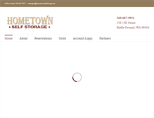 Tablet Screenshot of hometownselfstorage.net